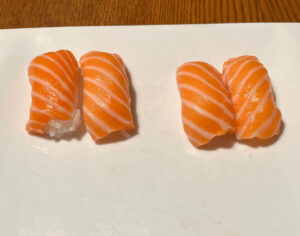 Ora king salmon nigiri